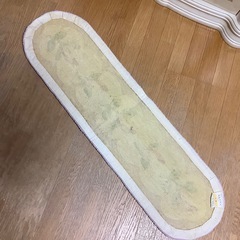 玄関マット　キッチンマット　ピンク　花柄　2枚の画像