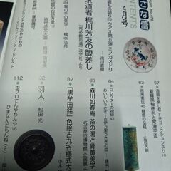 世界の古美術・骨董の情報誌　雑誌　小さな蕾　2008年4月号　梶川芳友　茶の湯　古久谷焼　森川如春庵　染付　古伊万里　徳利　送料無料の画像