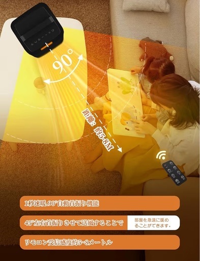 暖炉型 セラミックヒーター 【ECO知能恒温 節電対策】 電気ヒーター 新品！暖炉型電気ファンヒーター人感センサー暖房器具 省エネ 4段階 自動首振り1500W大風量 小型 セラミックヒーター