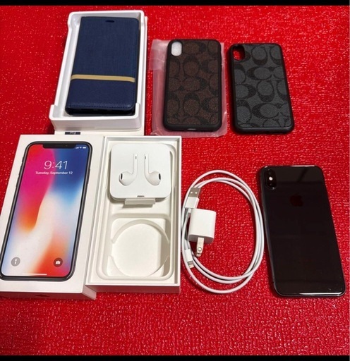 Apple iPhone X スペースグレー 本体