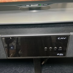 オーディオサウンドバー付きテレビ台の画像