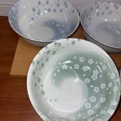 GY1026 美濃焼　花吹雪ラーメン丼五色組　の画像