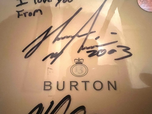 ショーン ホワイト直筆サイン入り　Burtonスノーボード157センチ