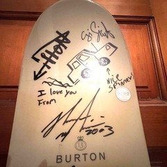 ショーン ホワイト直筆サイン入り　Burtonスノーボード157センチの画像