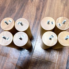 無印　ベットフレーム　脚付き　スモール　2台セットの画像