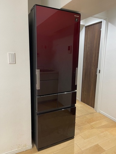 【美品】SHARP/シャープ 冷凍冷蔵庫 415L　SJ-GT42E-R 2019年製 日本製