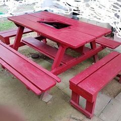バーべキュウテーブルの画像