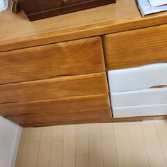 木製タンス　衣類収納の画像