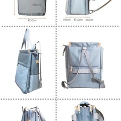 【新品】2WAY リュック トート 撥水 A4収納 通勤 通学 ビジネス 軽量 シンプルの画像