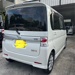 タントカスタム　パールホワイト　県外車両‼️美車‼️の画像