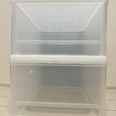 ニトリ 収納ケース クローゼットケース 2個セットの画像