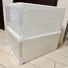 ニトリ 収納ケース クローゼットケース 2個セットの画像