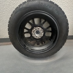 【タイヤラック・ホイール付き】NANKANG スタッドレスタイヤ　155/65R14 4本セットの画像
