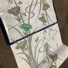甲斐絹　特選趣味のきもの　グリーンの画像