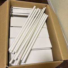 【2セット】シンク下収納 伸縮ラック 奥行30cm ホワイトの画像