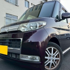 低走行5万キロ台☆月々9千円〜分割可❗️車検2年付き！【名義変更代込み】広い車内！大人気‼️ダイハツ タントカスタム☆HDDナビ付き☆走行中DVD見れます☆純正アルミ☆便利なスライドドア☆ドライブレコーダー☆事故修復歴無し☆そのまま乗って帰れます！の画像
