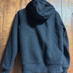 ユニクロ　ボアパーカー　ブラック　Sサイズの画像