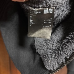 ユニクロ　ボアパーカー　ブラック　Sサイズの画像
