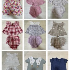 70サイズ　夏服9点セット　女の子の画像