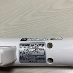 TWINBIRD　ハンディーアイロン&スチーマーの画像