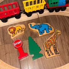 きかんしゃトーマス木製レールシリーズ サーカスセット おもちゃの画像