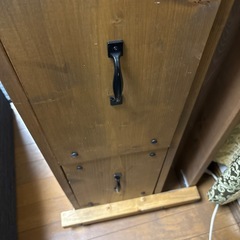 木製アンティークテレビボードの画像
