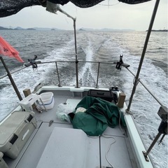 決まりました‼️長崎発⭐️走行動画船体動画あり⭐️ヤンマートビウオ24ft最高23ノットエンジンヤンマー4JH-TZ最大58馬力🐴GPS魚探付き⭐️船検受けたて⭐️陸送します‼️の画像