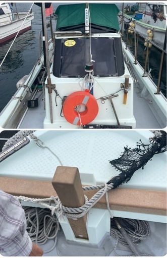 決まりました‼️長崎発⭐️走行動画船体動画あり⭐️ヤンマートビウオ24ft最高23ノットエンジンヤンマー4JH-TZ最大58馬力?GP