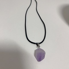 《新品未使用》シリウス アメジスト 原石 ペンダント ネックレス の画像