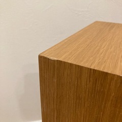 無印良品　壁につけられる家具　箱　オークの画像