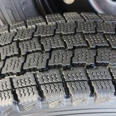 軽トラ 軽バン等 145R12 LT 6PR 深溝 バリ溝 スタッドレス ホイール 4本セット 国産タイヤ サンバー ハイゼット ミニキャブ スクラム エブリィ バン 軽トラック トラック 冬タイヤ 三菱 ミツビシの画像