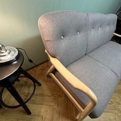 極美品　ファブリック3人掛けソファ HANNA(ハンナ)の画像