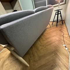 布張り3人掛けソファ HANNA(ハンナ)