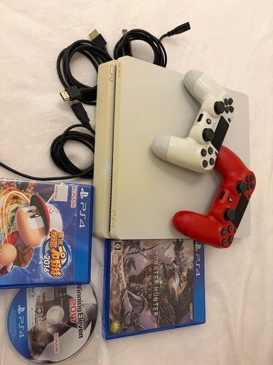 プレイステーション4 本体＋コントローラー2個＋ソフト4枚