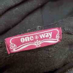 【ONEWAY】FES フード付きトレーナー 黒 ブラック Mサイズ フーディーの画像