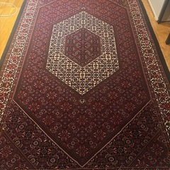 高品質 ペルシャ絨毯 ビジャー産 手織り ウール 200×111cmの画像