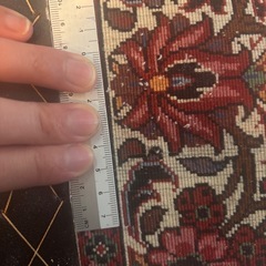 高品質 ペルシャ絨毯 ビジャー産 手織り ウール 200×111cmの画像