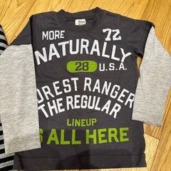 ⑫男の子110cm長そでTシャツ2枚とベストの画像