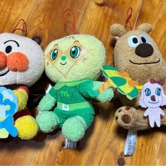 アンパンマンとその仲間達?マスコットぬいぐるみ　５つセットの画像