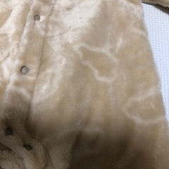 西松屋　カバーオール　70 くま　ベージュの画像