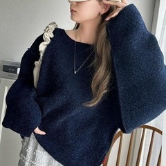 Classical Elf モール糸ジャカード編みニットプルオーバーの画像