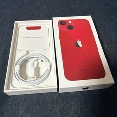 【美品】【新品バッテリー】【SIMフリー】iPhone 13mini 128GB PRODUCT REDの画像