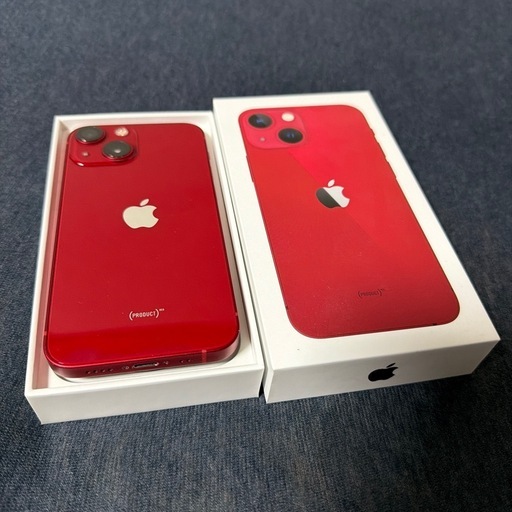 【美品】【新品バッテリー】【SIMフリー】iPhone 13mini 128GB PRODUCT RED