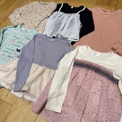 【取引中】⑯女の子120cm長そでTシャツ6枚の画像