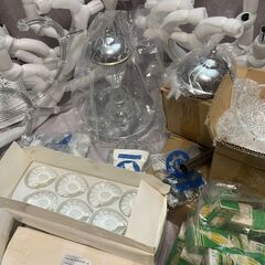 大型クリスタルシャンデリア 120cm×70cm／24灯タイプ（未組立・LED電球付き）の画像