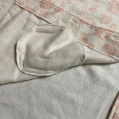 花柄フード付きポンチョ　ケープ　フリーサイズの画像