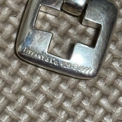 TIFFANY＆Co. オープンクロス シルバーネックレス 925トップの画像