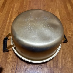アルミ鍋28cm火ガス専用大型中古品の画像