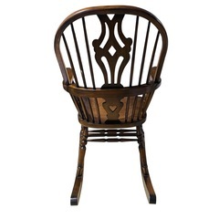 アンティーク ロッキングチェア 揺り椅子 英国 オーク レトロ 木製の画像