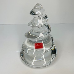 【美品】Baccarat バカラ クリスマスツリー オーナメント オブジェ 置物の画像